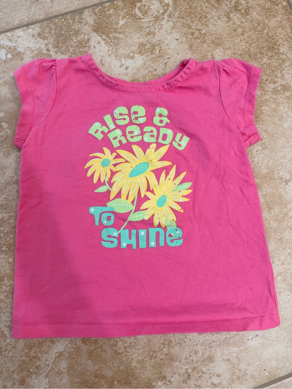 100% Cotton "Rise & Ready to Shine" Short Sleeve Tee